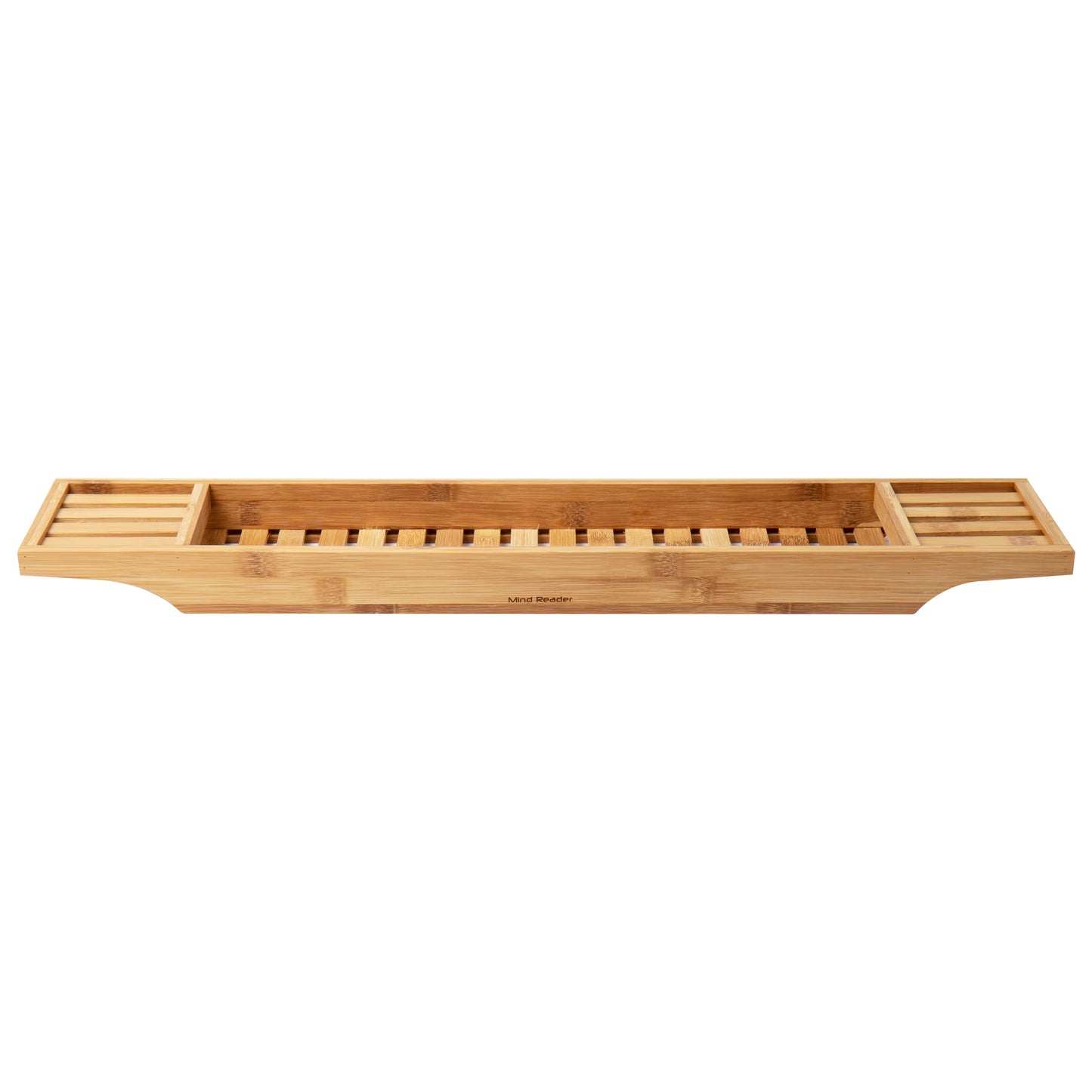 Bathtub Tray, Shower Organizer, Bathroom Accessory, Rayon from Bamboo, 27.5"L X 5.75"W X 1.75"H, Set of 2, Brown