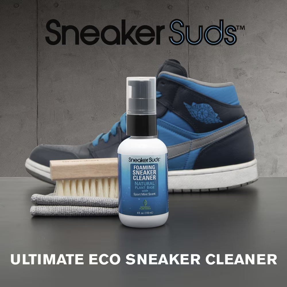Botanical-Based Shoe Cleaning Kit with Brush & Cloth, 4 Fl Oz