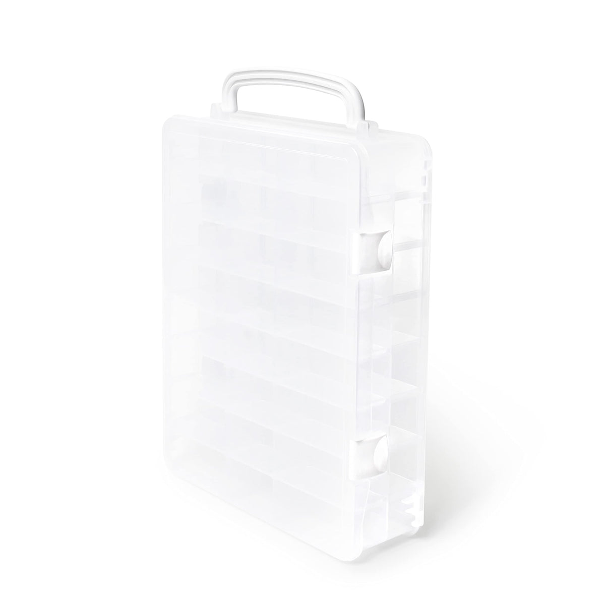 Dritz Double-Sided Thread Box, 48 Compartments, Clear, Clear
