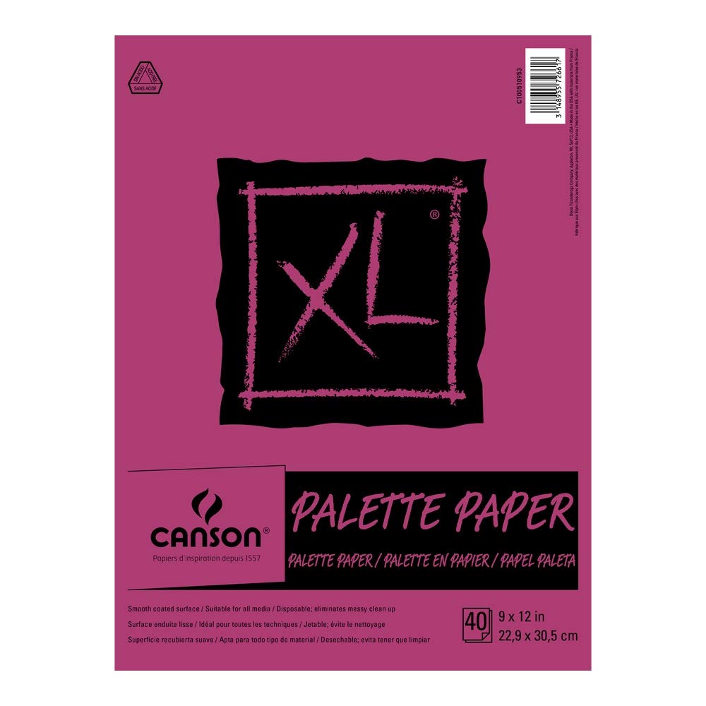 Canson Disposable Palette Pad – 40 Sheets, 9 × 12 in