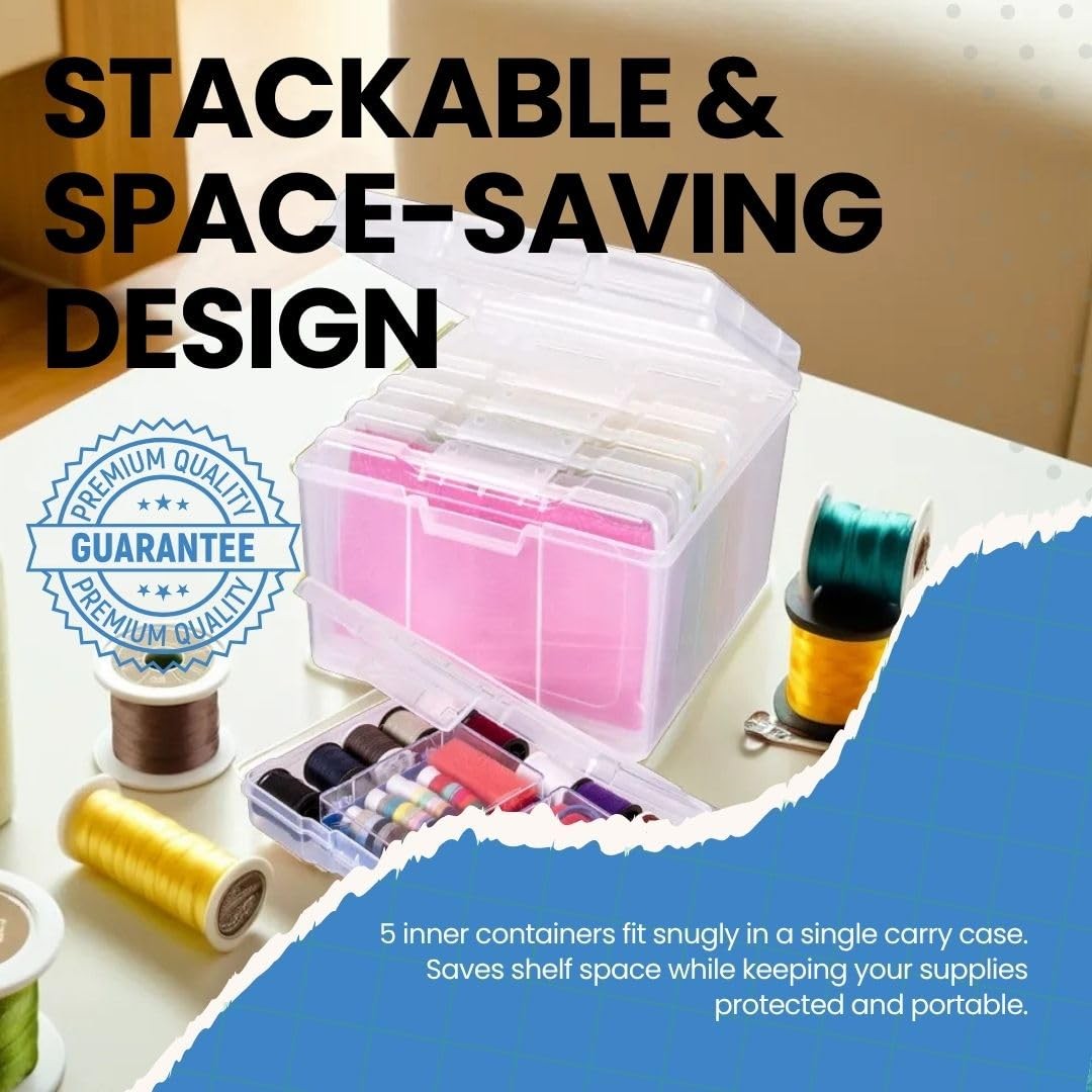 ArtBin 6947ZZ Photo and Craft Organizer Set, Clear, 1 set