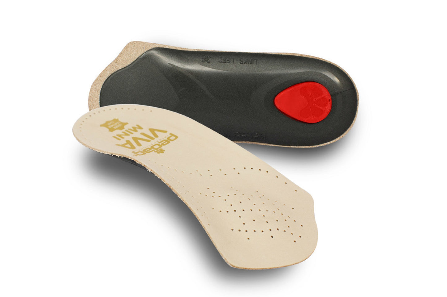 Pedag Viva Mini - Slim 3/4 Cowhide Orthotic Insole for Tight Shoes