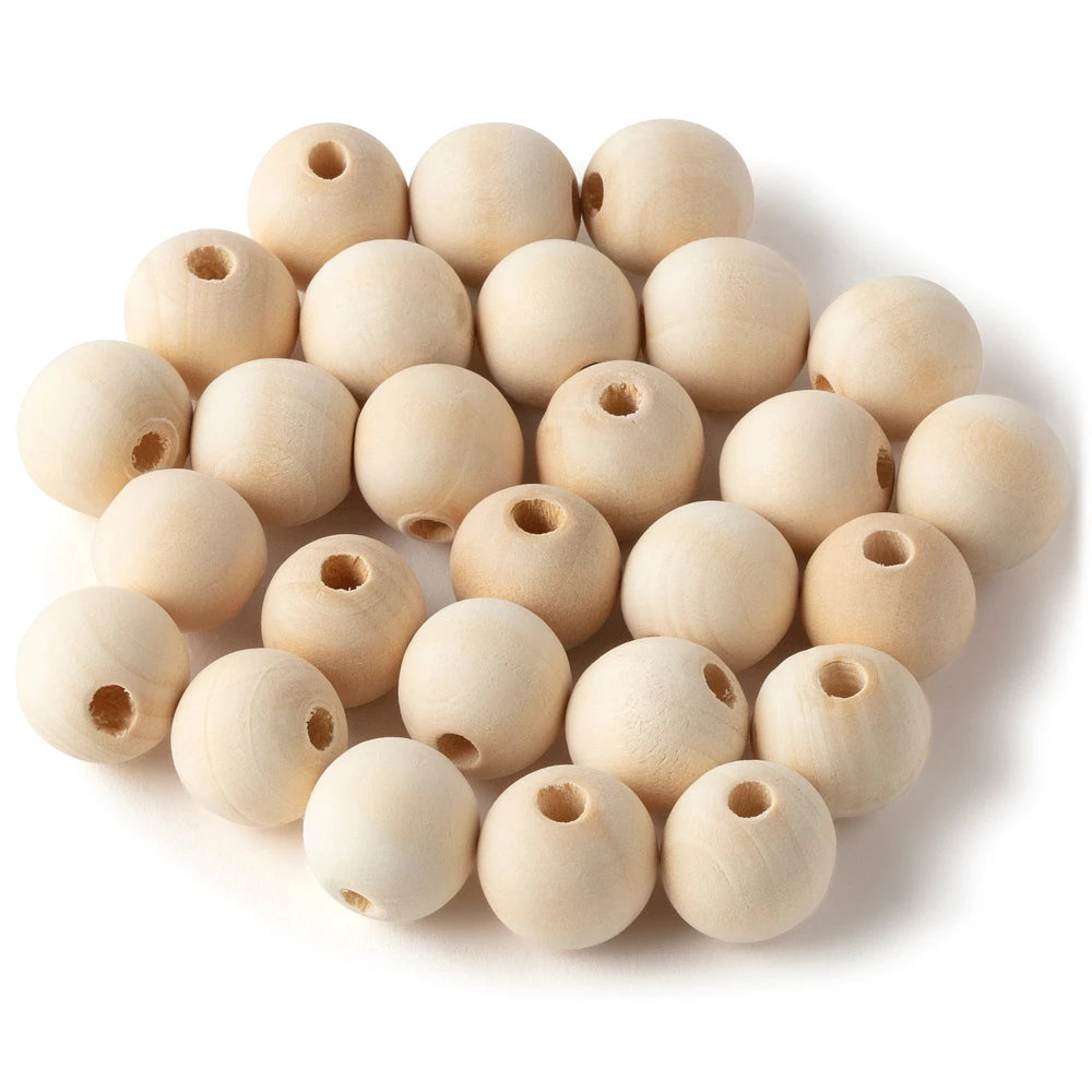 3/4" Round Wood Beads, 27ct. by Make Market