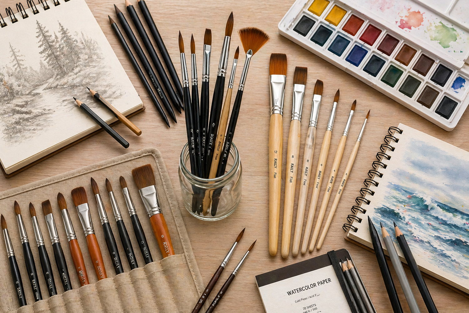 Art & Drawing Brushes Collection – All Sizes & Styles