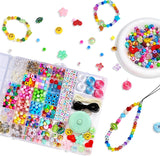 657Pcs DIY Phone Charm Kit for Girls Boys Bead Keychain Making Kit Beads for Children Beaded Keychain Making Kits Letter Alphabet Name Beads Heart Flower Backpack Charms Accessories Gift