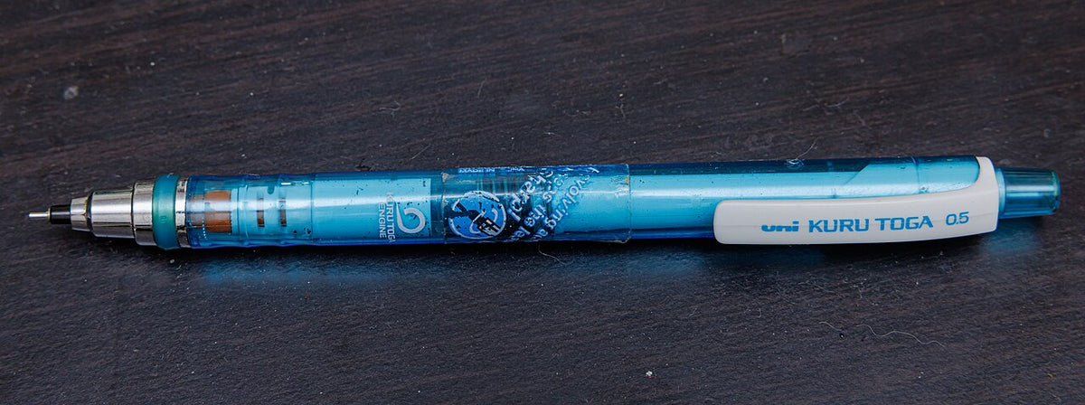 uni Kuru Toga Mechanical Pencil, 0.5 mm, Blue — Blue
