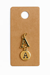 14K Gold Plated Initial Letter Charm Set – 2 pc | Charmalong  by Bead Landing
