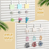 30Pcs Pegboard Accessories 10 Clips 20 Hooks, Peg Board Accessory Kit for Wall Organizer Compatible with IKEA Skadis Pegboard, for Wall Organizer, Crafts Organization, Ornaments Display