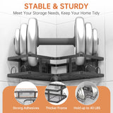 5 Pack Corner Shower Caddy, L-Shape Adhesive Shower Organizer with Soap Holder &Toothpaste Holder, Rustproof Stainless Steel Shower Shelves W/ 16 Hooks, No Drilling Bathroom Organizers Storage Racks