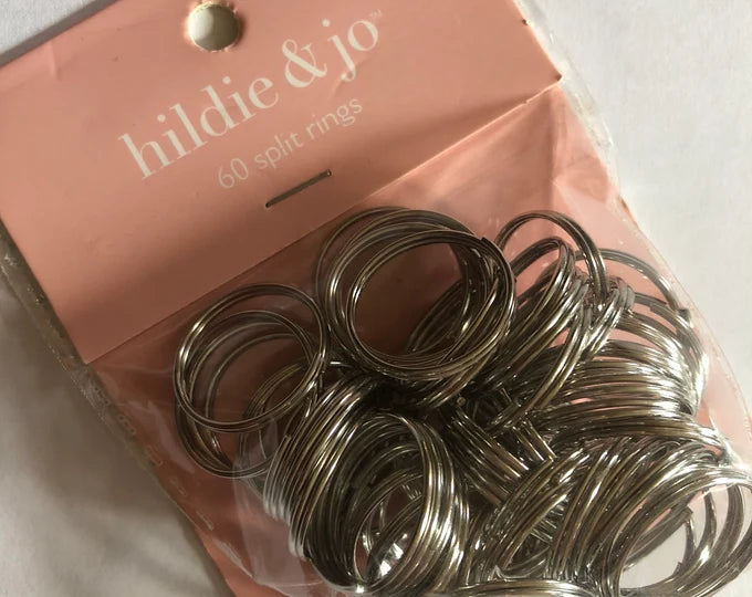 Hildie & Jo 20mm Silver Metal Split Rings – 60 Pack