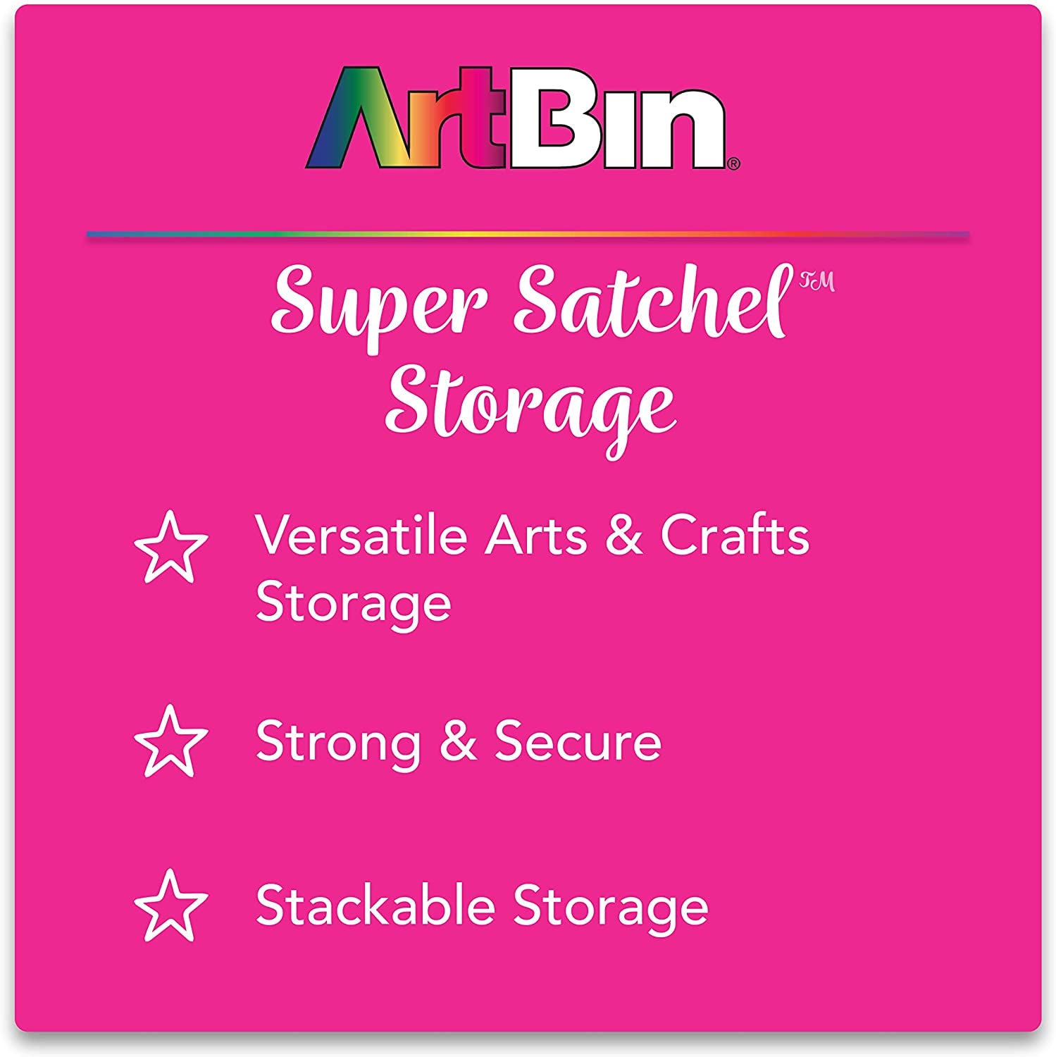 6981AB Super Satchel Deluxe Divided Base, Large Portable Art & Craft Organizer with Drawers, [1] Plastic Storage Case, Clear