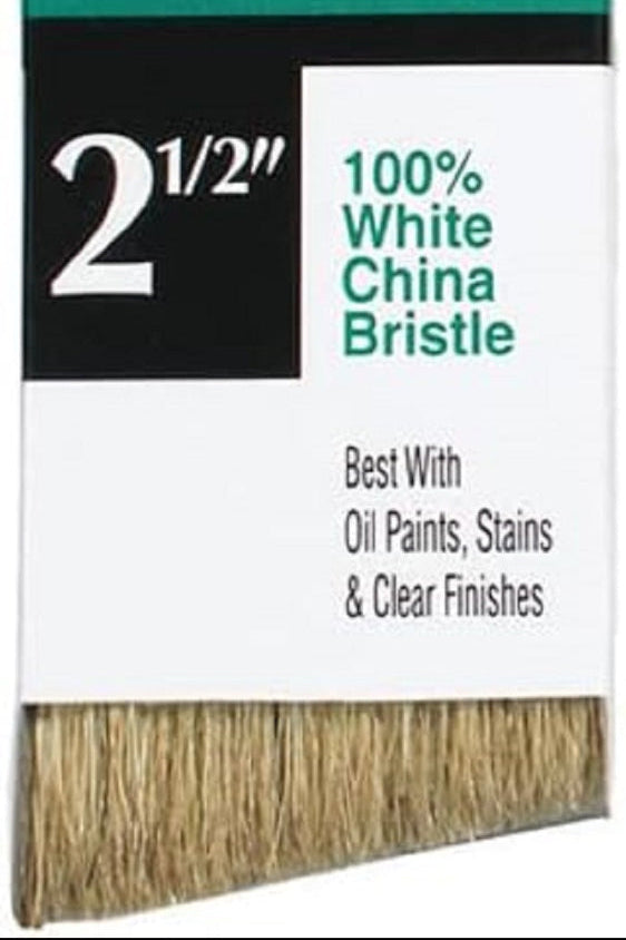 Pro Solutions White China Bristle Angle Sash Paint Brush