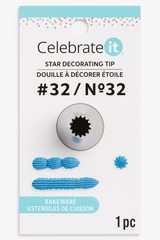 Celebrate It #32 Star Decorating Tip – Stainless Steel – 1 pc