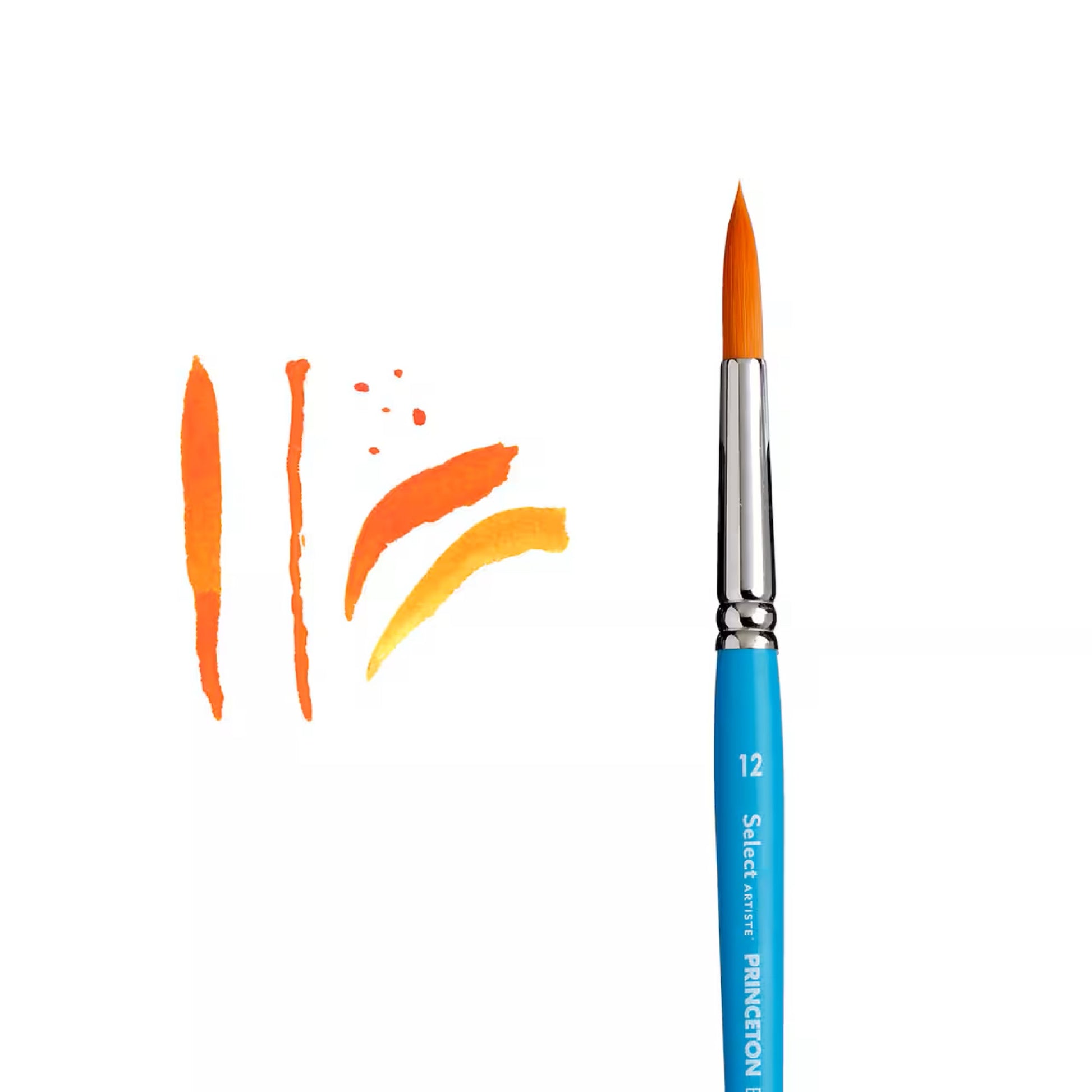 Princeton Select  Artiste Series 3750 Short Handle Round Brush Size 12