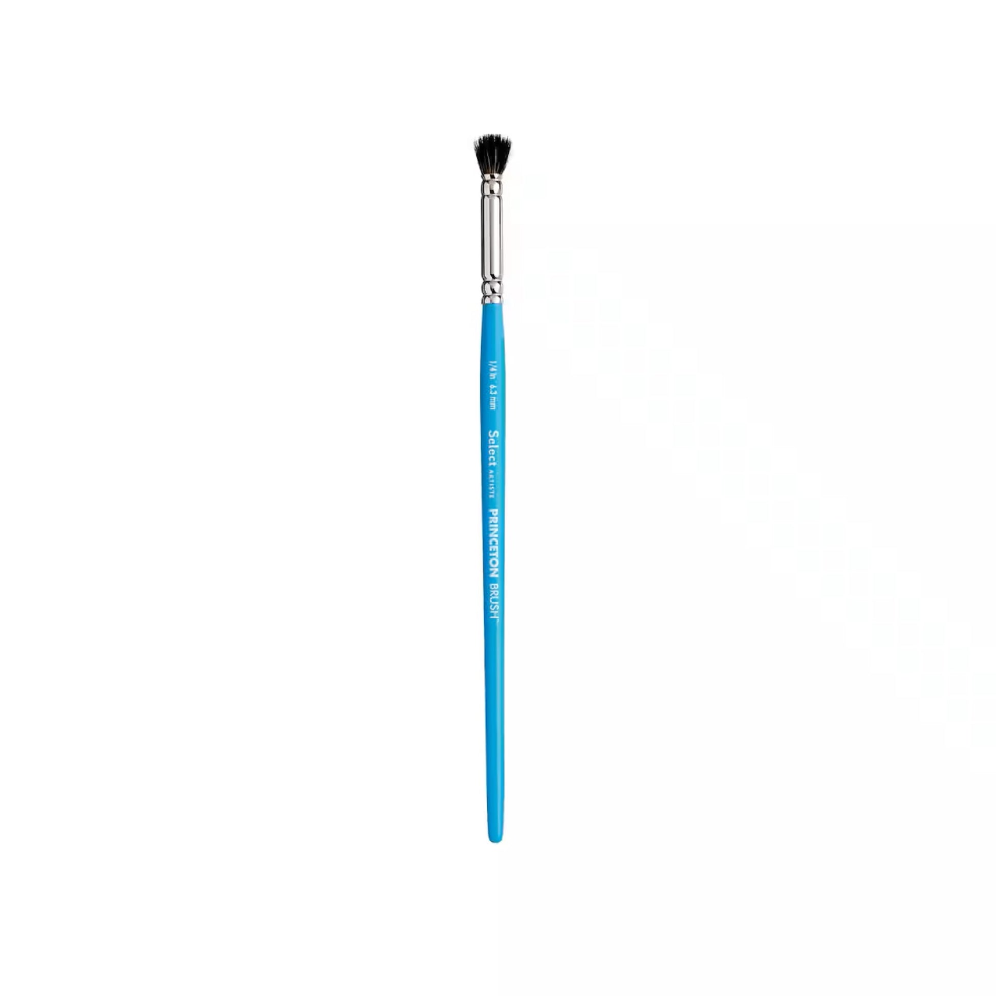 Princeton  Select  Artiste Series 3750 Short Handle Deerfoot Stippler Brush #1/4in
