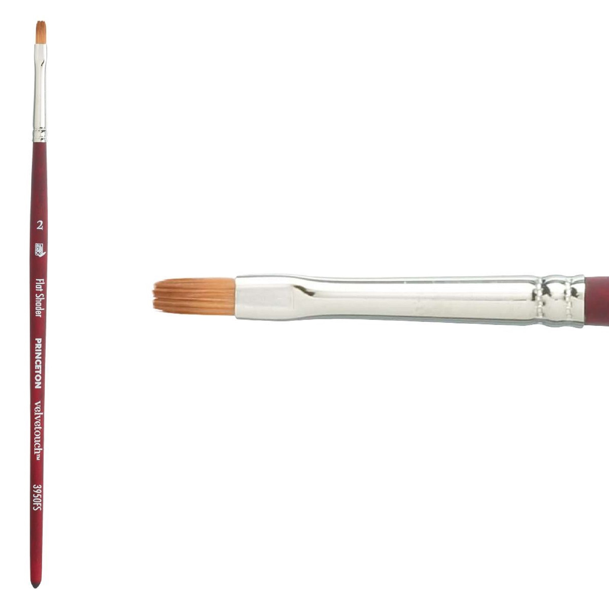 Series 3950 Synthetic Blend Brush #2 Flat Shader