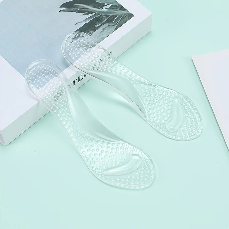 Gel Arch Support Insoles | Non-Slip Shock-Absorbing Inserts with Half-Size Fit, Comfortable Shoe Pads for Women’S Sandals & High