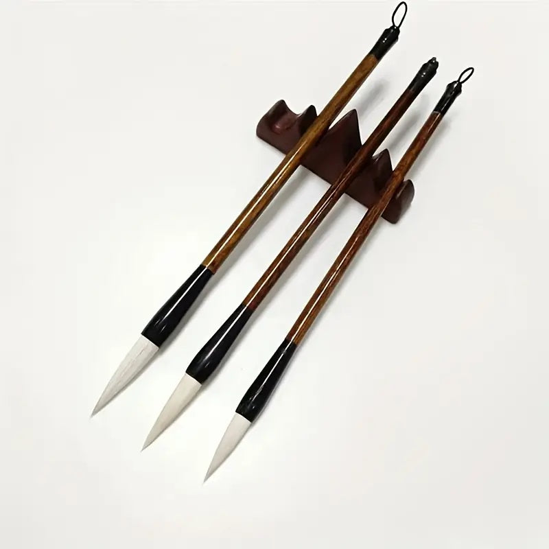 Traditional Chinese Calligraphy Brush Set – 3 Pieces  size 27cm/10.6in