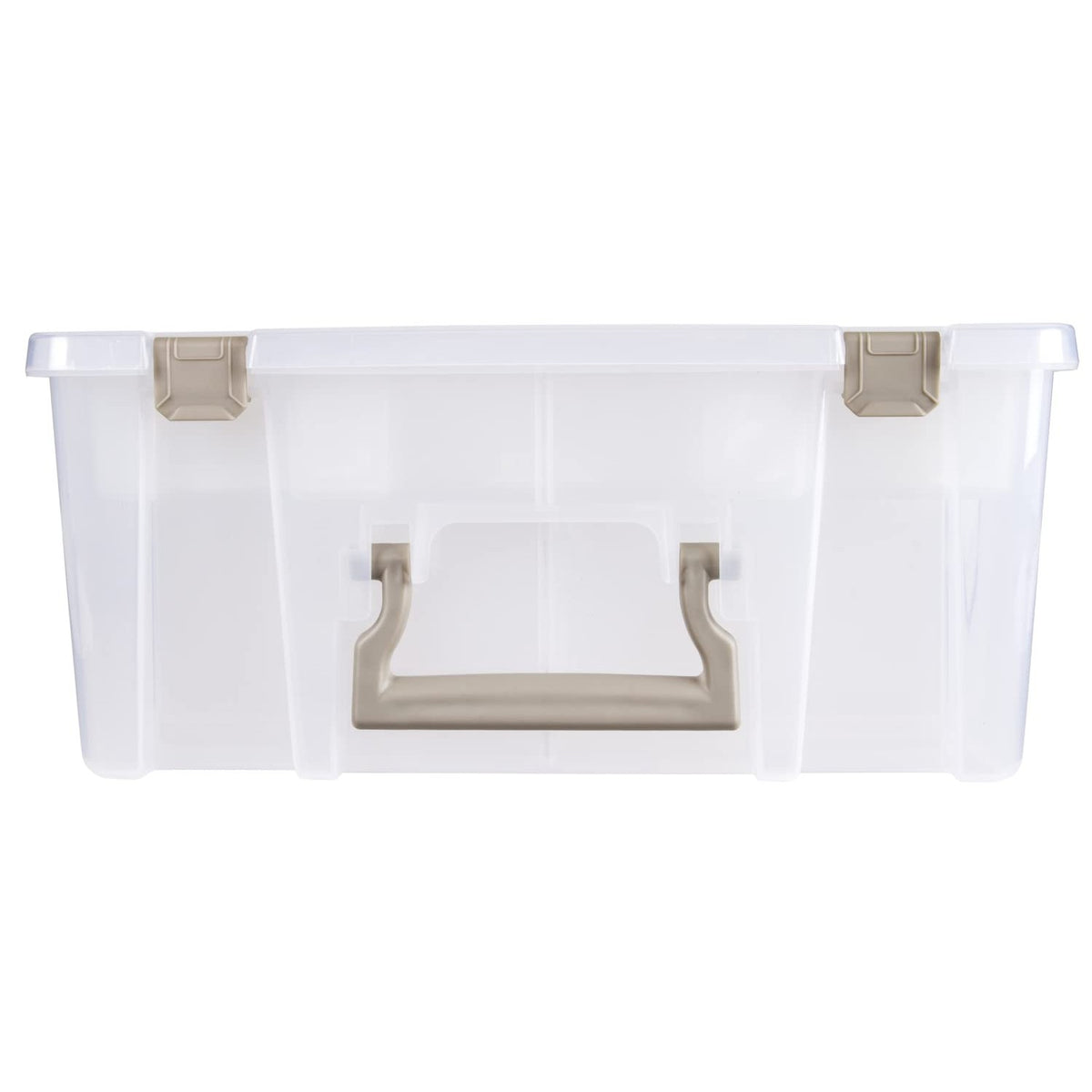 ArtBin 6899AZ Super Satchel Double Deep with Lift-Out Tray, Clear, Clear, 1 satchel