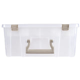ArtBin 6899AZ Super Satchel Double Deep with Lift-Out Tray, Clear, Clear, 1 satchel