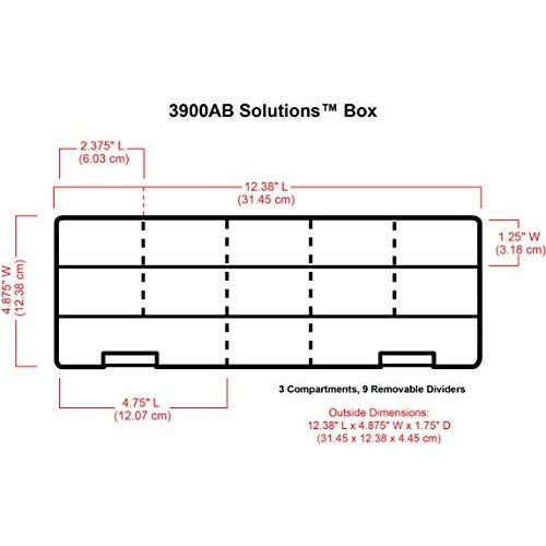 ArtBin 3900AB Solutions Extra Long Box, Clear, Clear