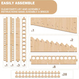 Extra Large Wooden 9-Tiers 99 Bottles' Capacity Wooden Paint Organizer & Paint Brush Rack for Acrylic OIL Craft Hobby Mini Model Painting Organizer for Artists (Vertical)