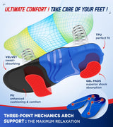 NEUPU Orthotic Insoles for Men and Women High Arch Support Foot Pain Relief