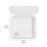 IRIS USA 6 x 6 Thick Scrapbook Case, 8-Pack, Clear, 8 cases