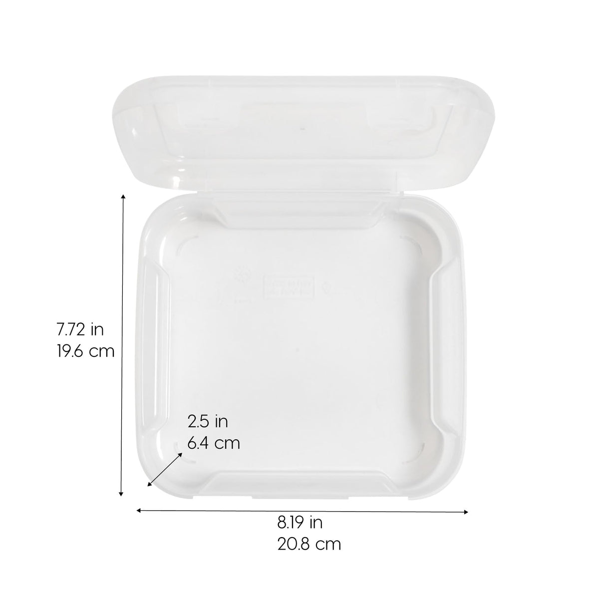 IRIS USA 6 x 6 Thick Scrapbook Case, 8-Pack, Clear, 8 cases