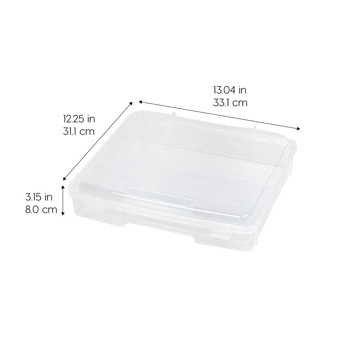 IRIS USA Thick Hobby Case, 6-Pack, Clear, 6 cases