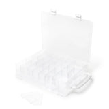 Dritz Double-Sided Thread Box, 48 Compartments, Clear, Clear