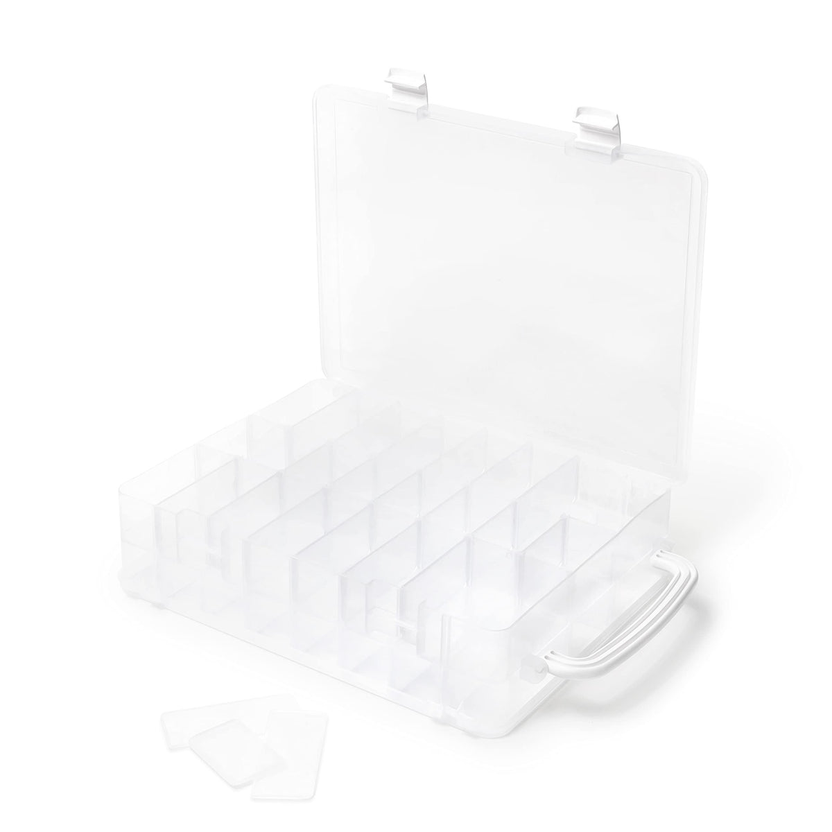 Dritz Double-Sided Thread Box, 48 Compartments, Clear, Clear