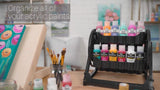 Rotational Organizer for Acrylic Storage, Holds 24 Standard 2 Fl Oz Bottles, DIY Arts & Crafts Organizer, 31100