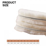 1/2 Pairs Natural Sheepskin Wool Insoles for Shoes Men Winter Feet Warm Thicken Fluffy Fleece Insoles Women Snow Boots Shoe Pad 2 Pairs Insoles Eu39-40 (250Mm)