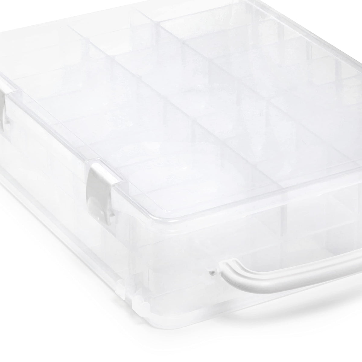 Dritz Double-Sided Thread Box, 48 Compartments, Clear, Clear