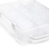 Dritz Double-Sided Thread Box, 48 Compartments, Clear, Clear
