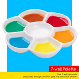 MEEDEN Ceramic 7-Well Paint Palette