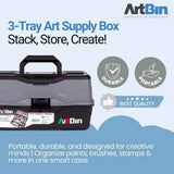 ArtBin 3-Tray Art Supply Box with Handle, 1 box
