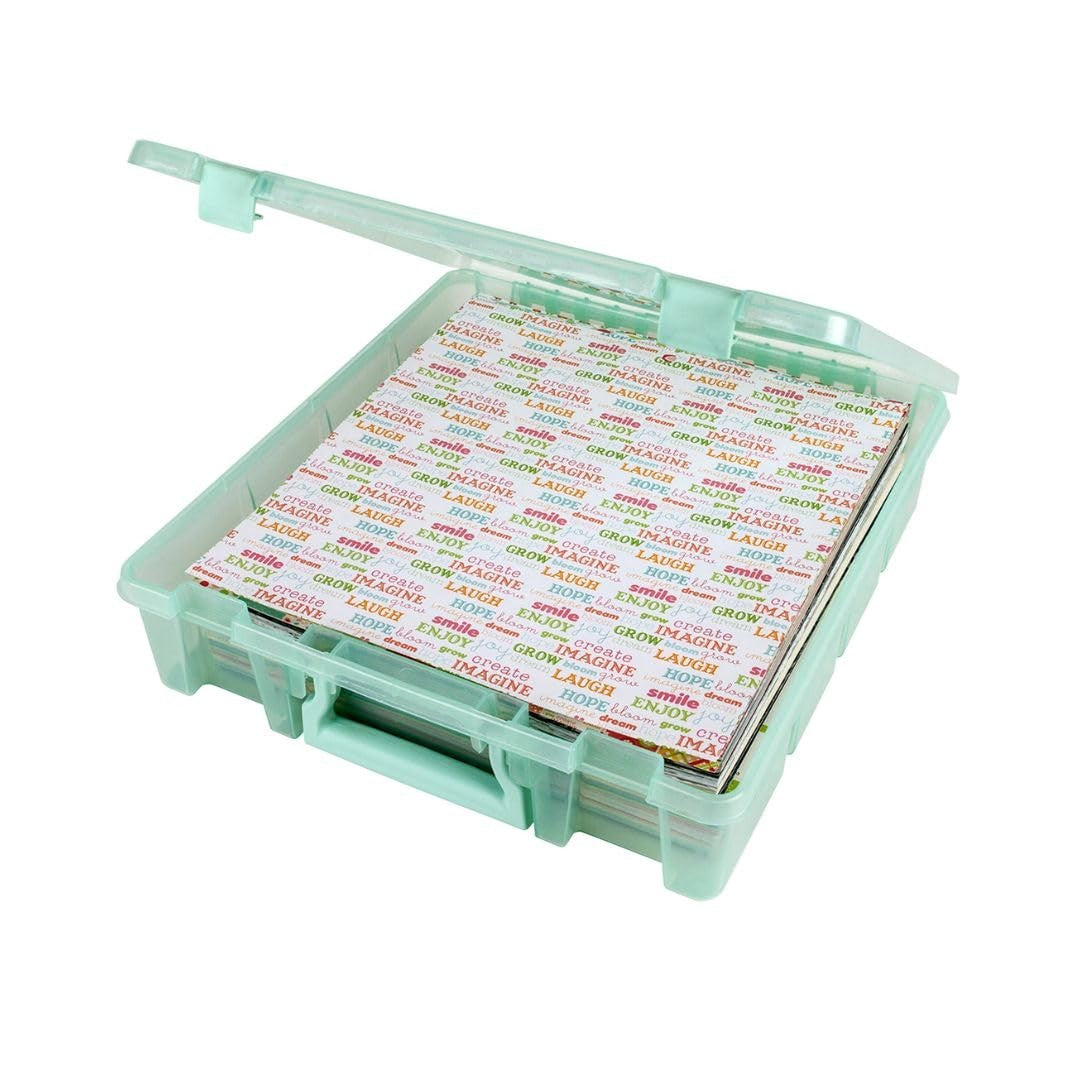 ArtBin Super Satchel Slim, 1 Compartment, Translucent Mint, Mint