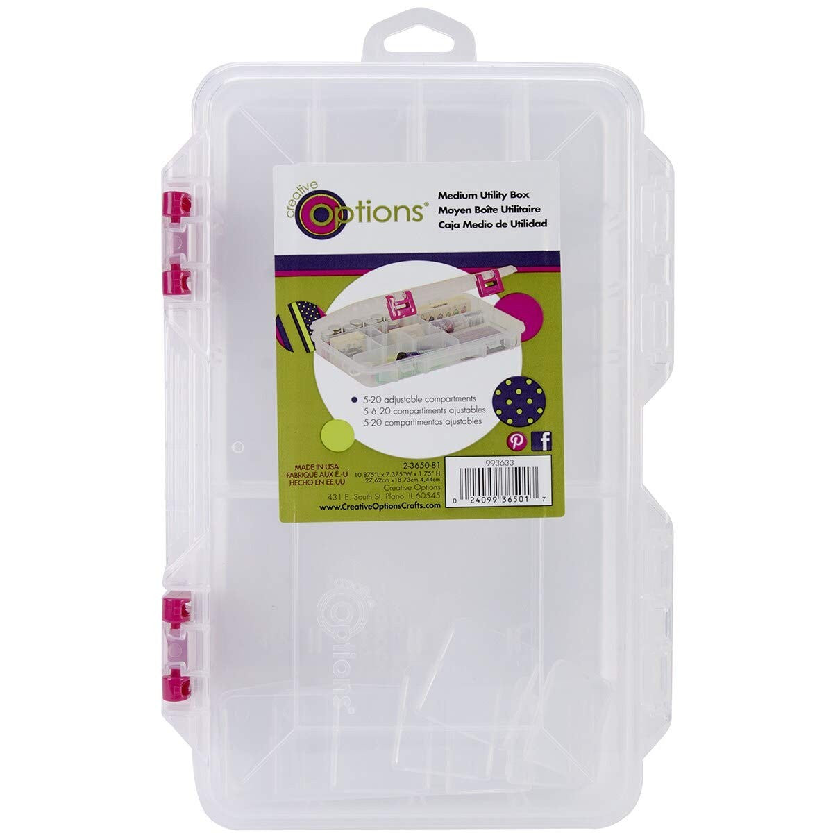 Creative Options Pro-Latch Utility Organizer, Medium, Model 2-3650-81, Medium