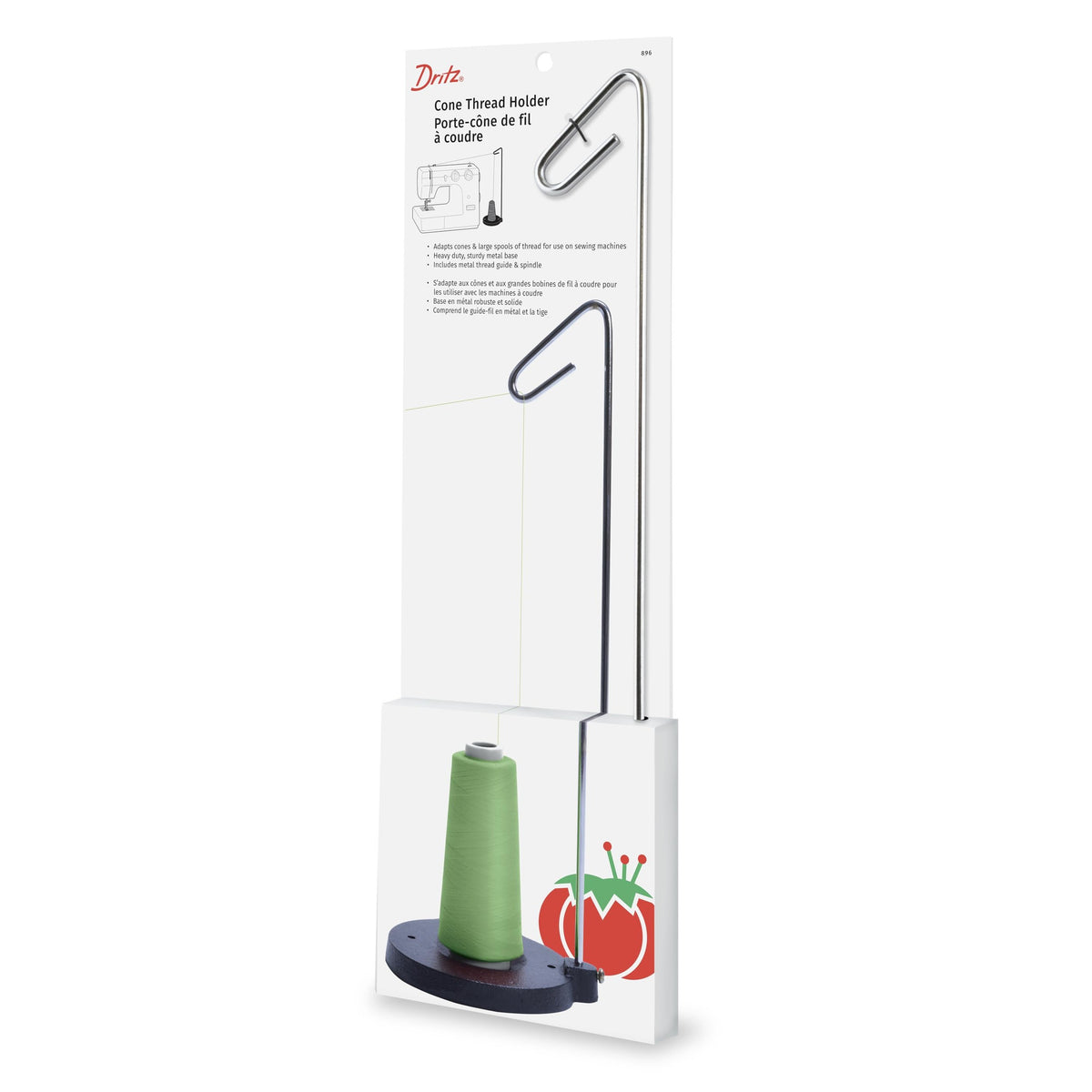 Dritz 896 Cone Thread Holder, Silver, Silver