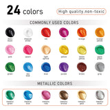 REALART Acrylic Paint Set, 24 x 2 oz