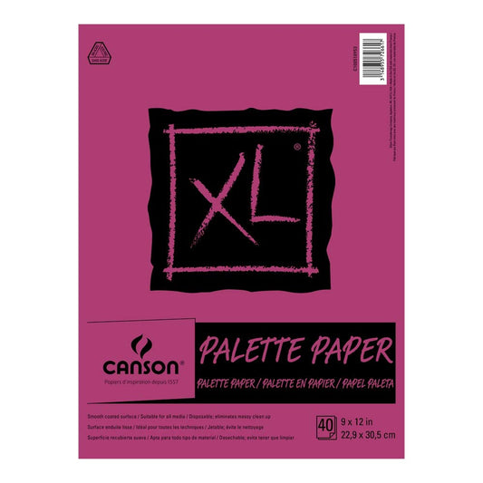 Canson Disposable Palette Pad – 40 Sheets, 9 × 12 in