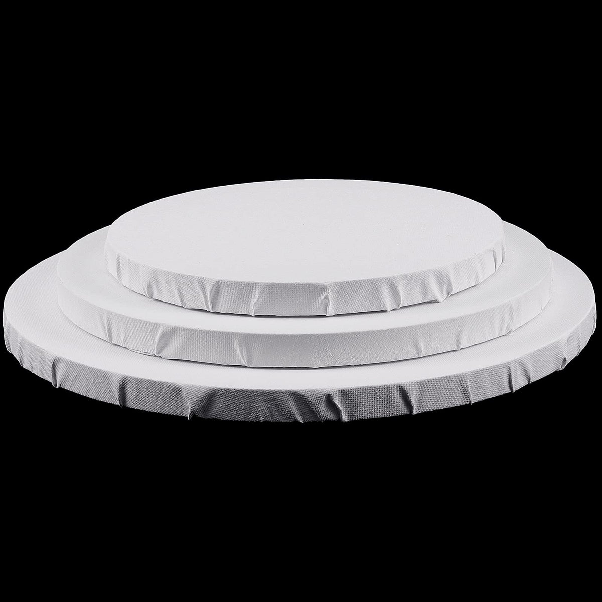 ZEONHAK Round Stretched Canvas 8/10/12 in, 9-Pack