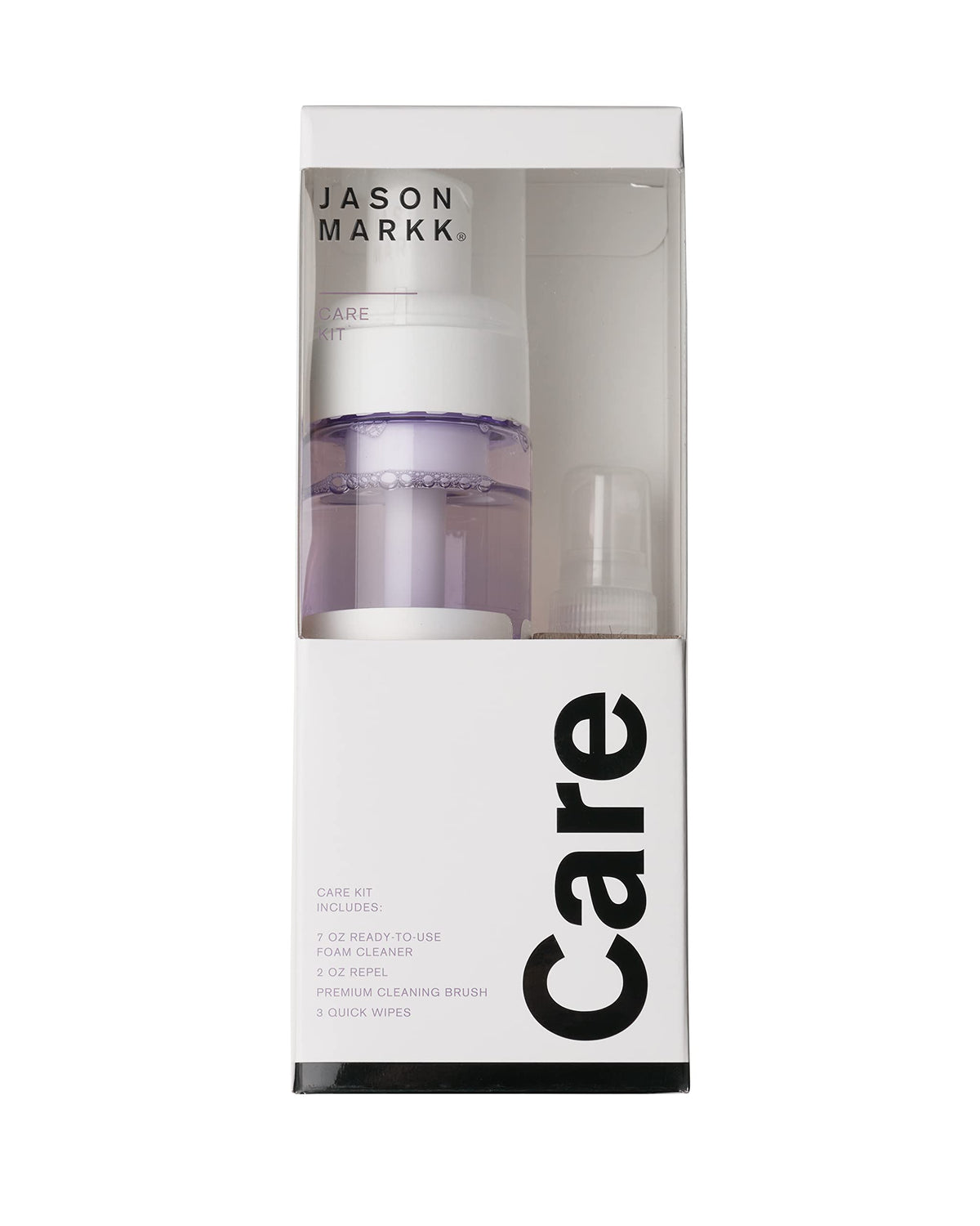 Jason Markk Care Kit, 4-Piece Foam, Repel, Brush, and Wipes product photo 1