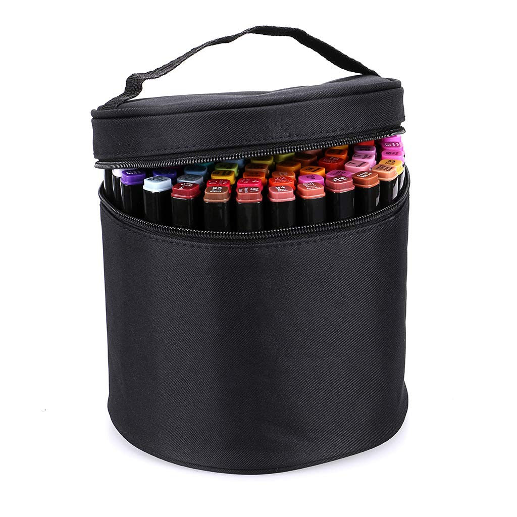 BTSKY Canvas Marker Case, Holds 80 Markers, Holds 80