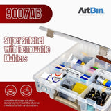 ArtBin Super Satchel with 12 Removable Dividers, Clear, Clear