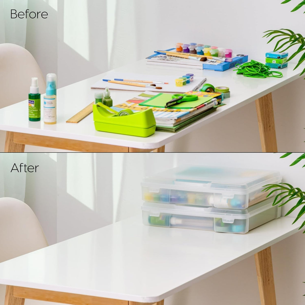 IRIS USA 12 x 12 Thick Scrapbook Case, 6-Pack, Clear, 6 cases