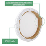 LOPYXBR Round Canvas Boards, 8 in, 10-Pack