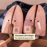 FootFitter Men's Compact Adjustable Split-Toe Cedar Shoe Trees product photo 5